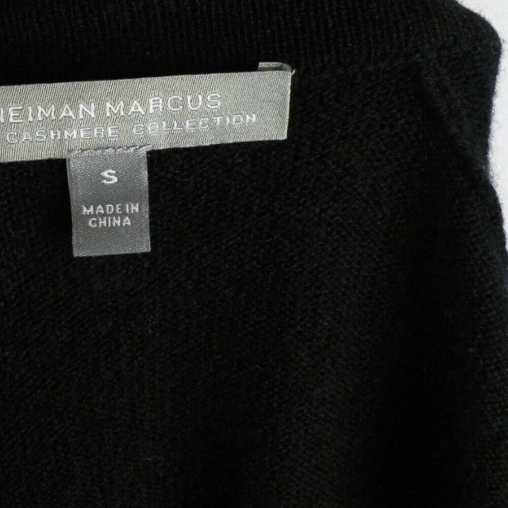 Neiman Marcus Open Front Color Block 100% Cashmer… - image 5